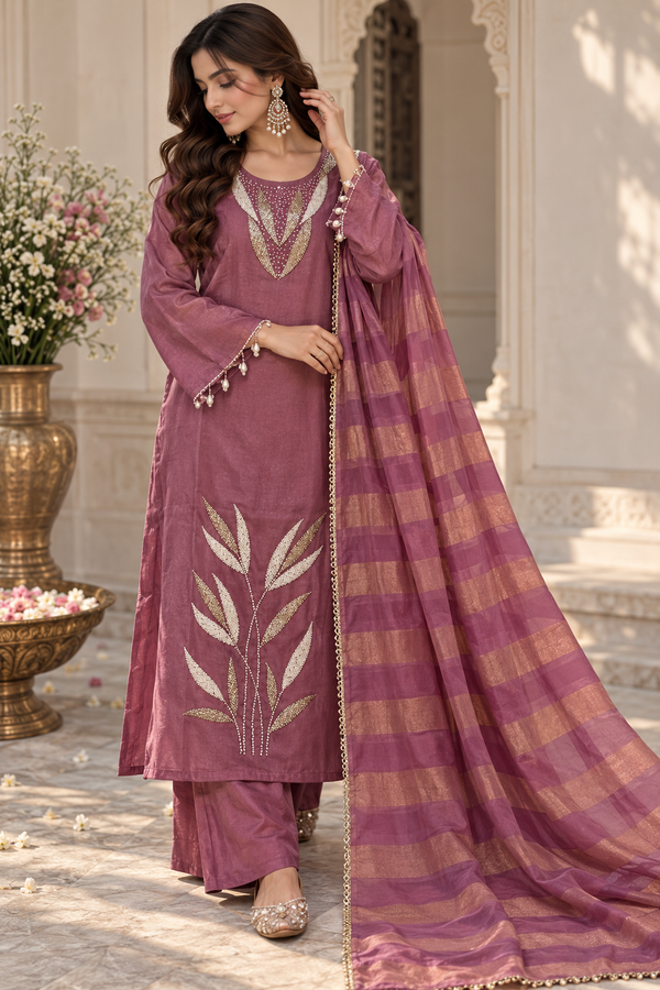 PARO ORGANZA HANDWORK SUIT 2