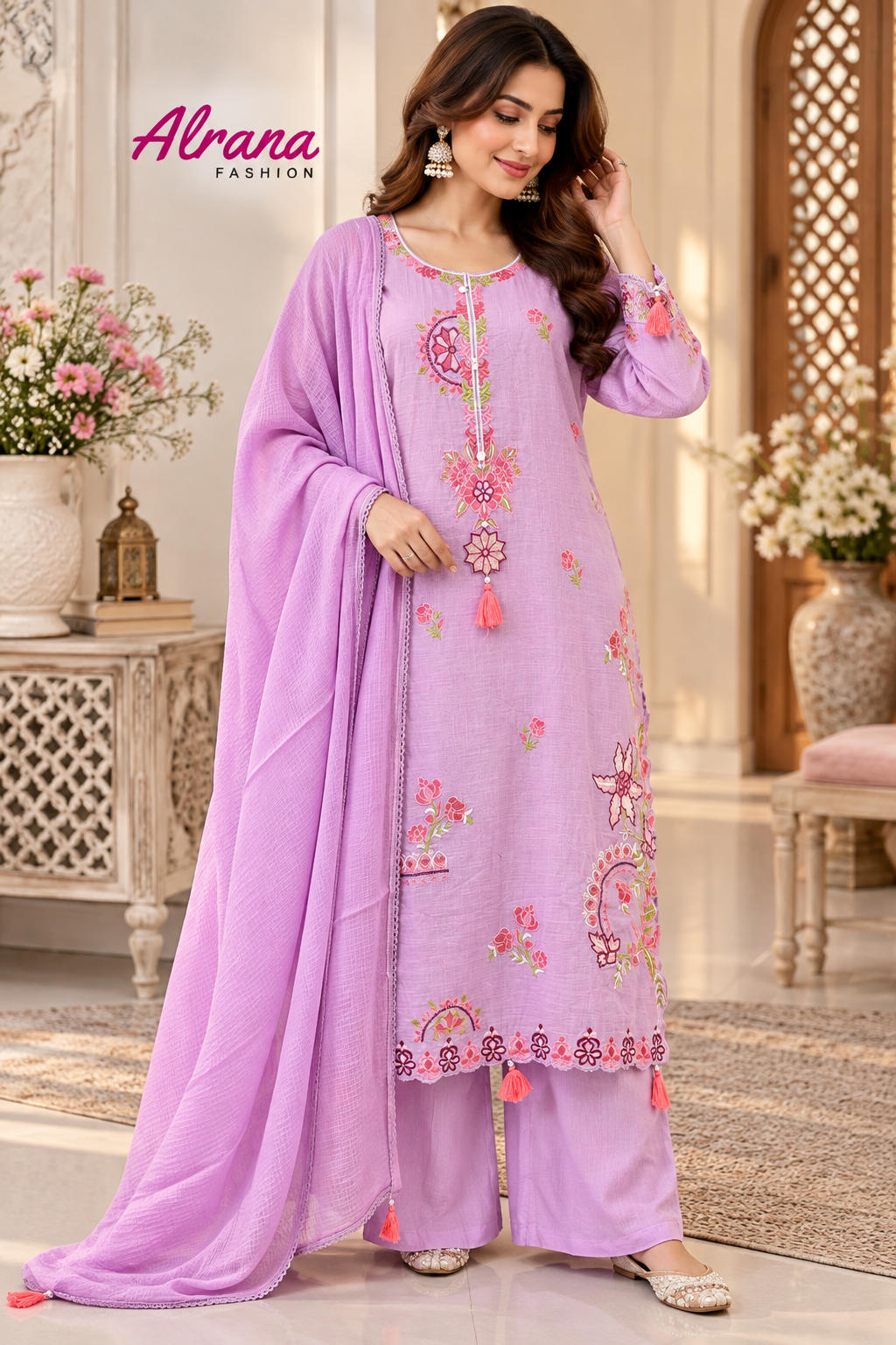 SOUTH COTTON READYMADE EMBROIDERY SUIT 2 Q