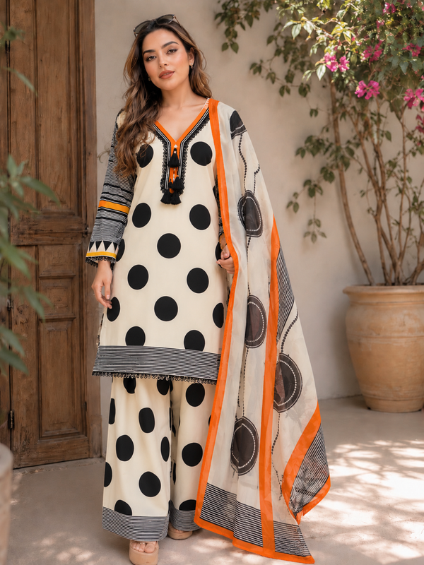 POLKA DOT RAYON FARSHI SUIT 4