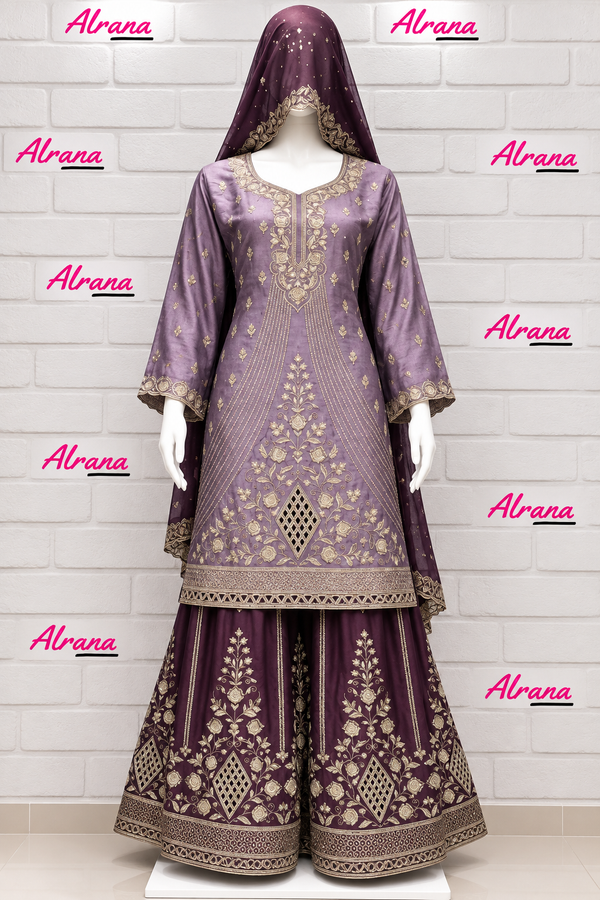 RUHEENA EMBROIDERY PLAZO SUIT 1