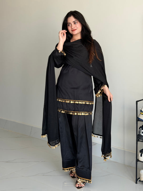 COIN SATIN FARSHI SHALWAR SUIT
