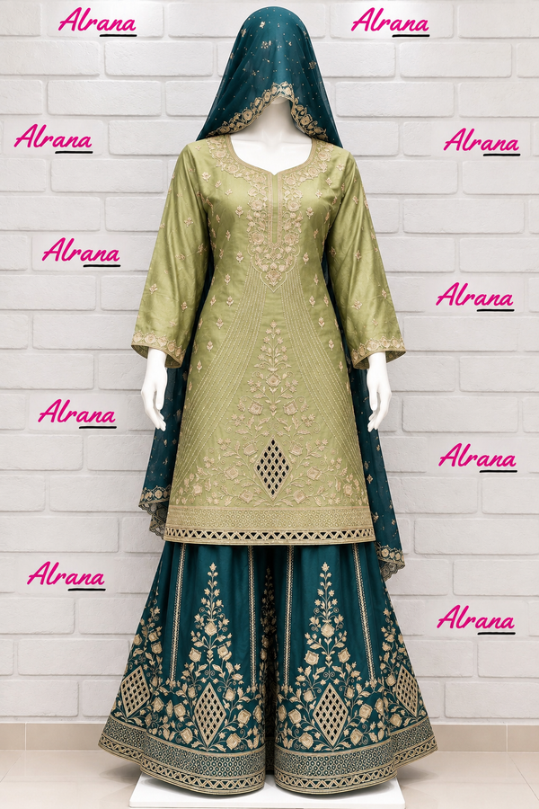 RUHEENA EMBROIDERY PLAZO SUIT 2