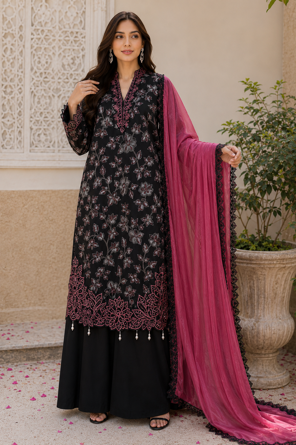 PURE LAWN CUTWORK READYMADE SUIT 3