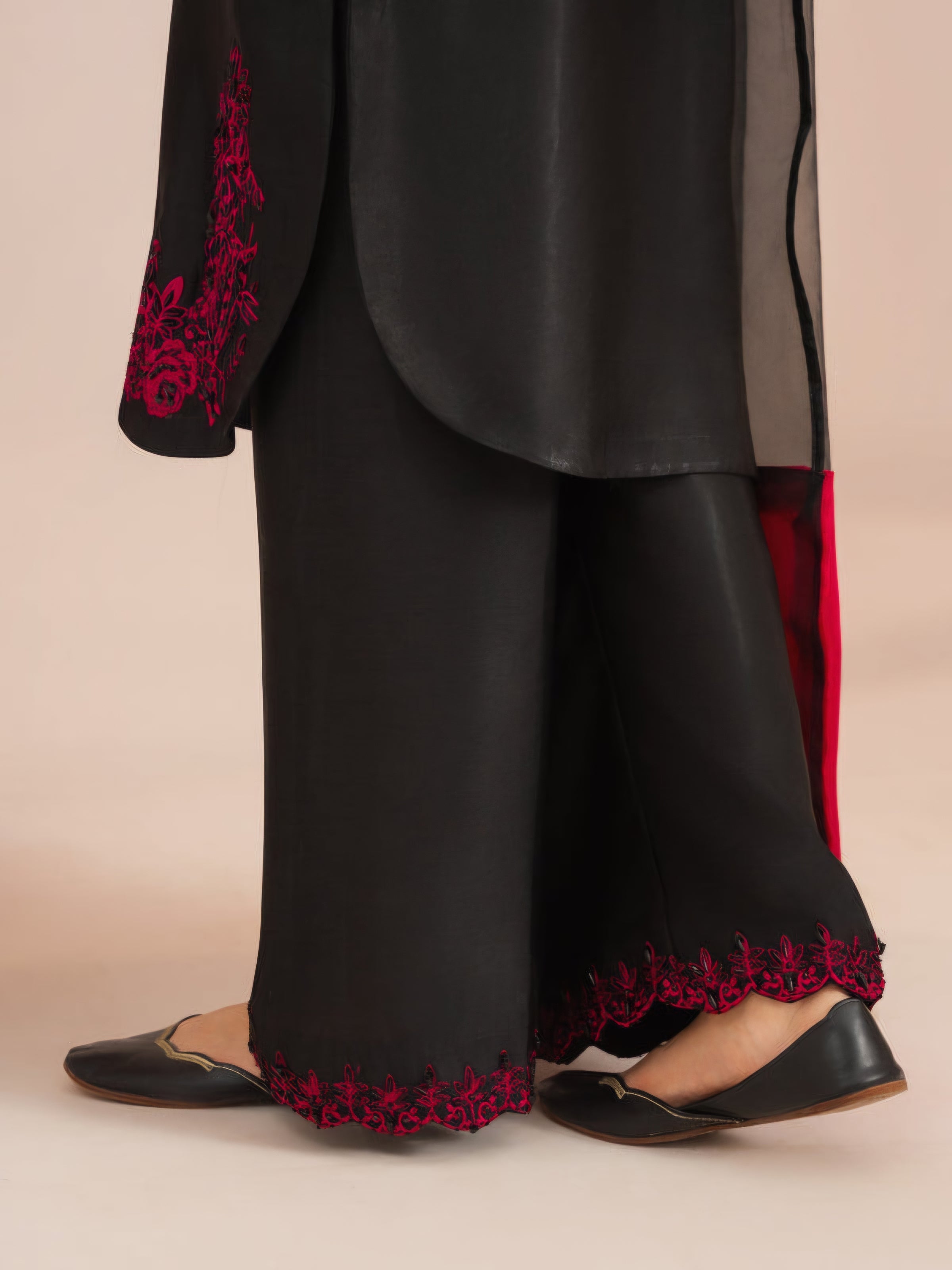 ORGANZA  FARSHI HANDWORK SUIT