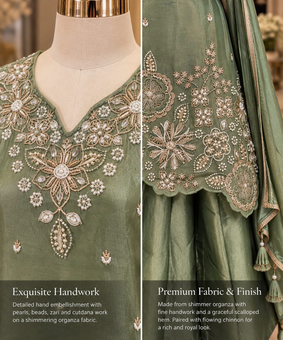 SHIMMER HANDWORK SUIT
