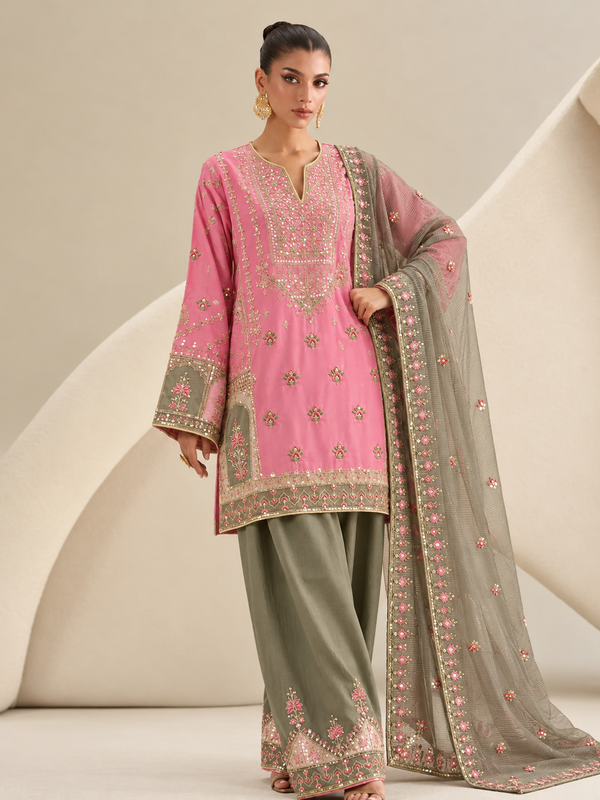 MARIAM SATIN EMBROIDERY SUIT 2