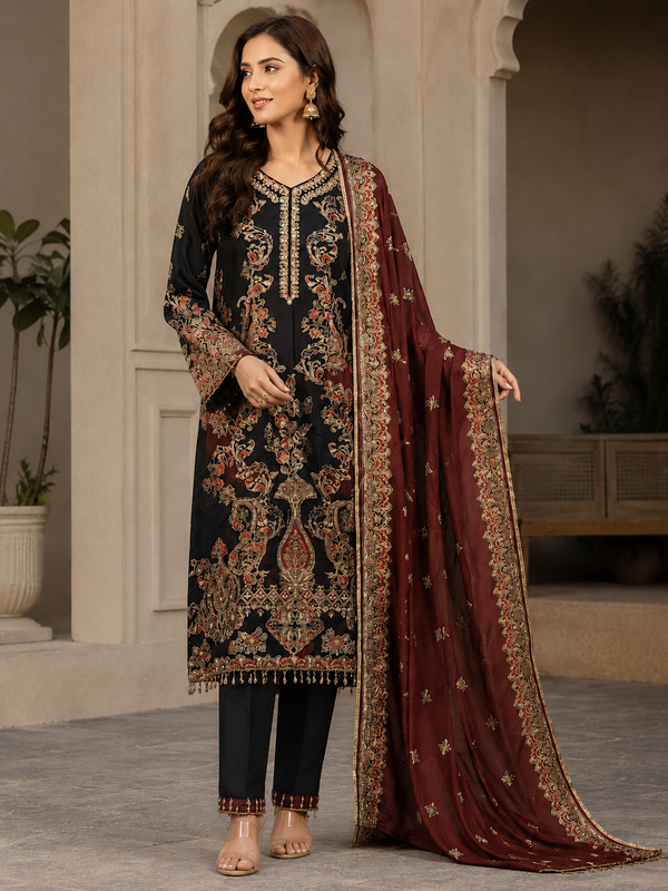 RAHI MUSLIN READYMADE SUIT 9 Q