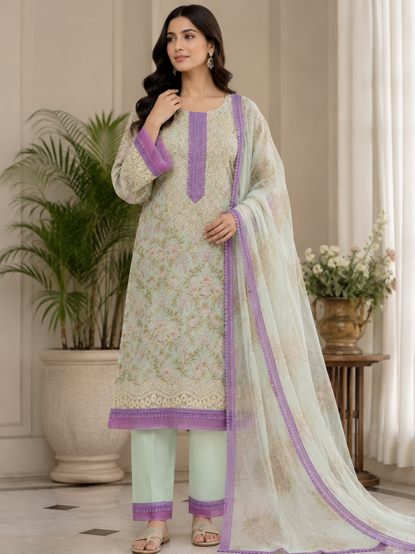 MARIA B COTTON PATCH READYMADE SUIT 4