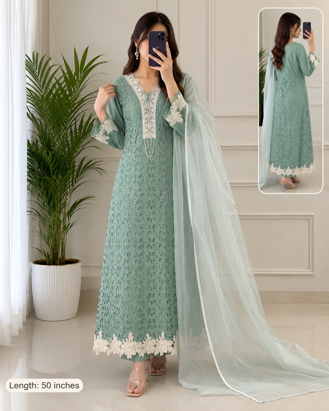 SHIFLI COTTON KAFTAN SUIT