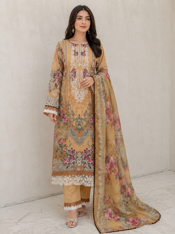 MUSTERED PATCH READYMADE SUIT