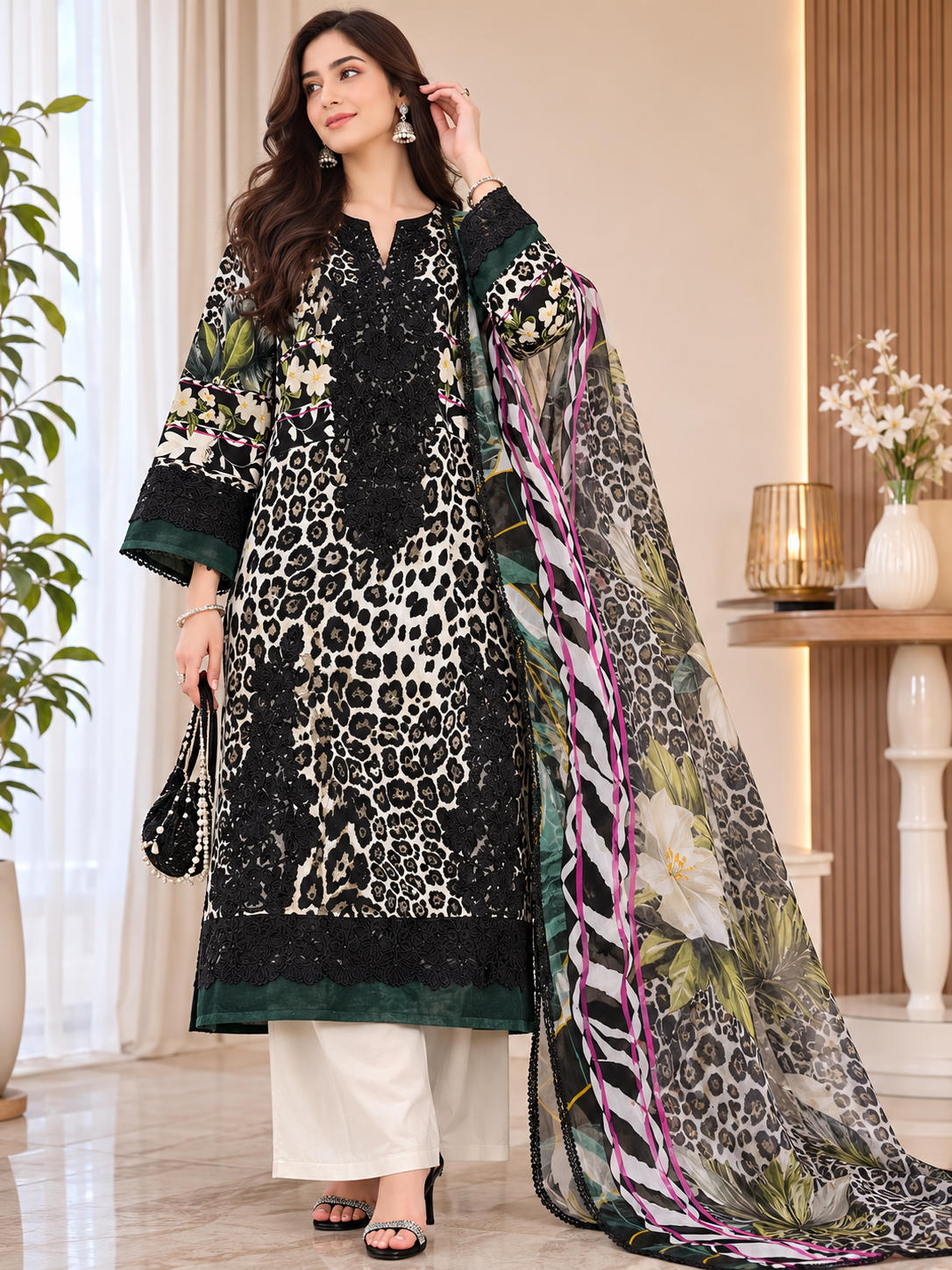 ELAF COTTON PATCH READYMADE SUIT 2